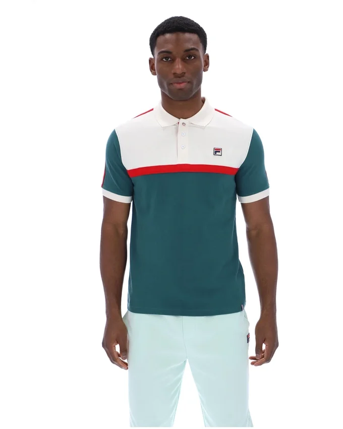 Polo Fila Mattia con inserti a contrasto