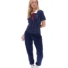 Polo Fila Navy Bai Fitted BB1 a righe sottili