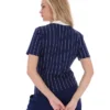 Polo Fila Navy Bai Fitted BB1 a righe sottili