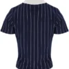 Polo Fila Navy Bai Fitted BB1 a righe sottili