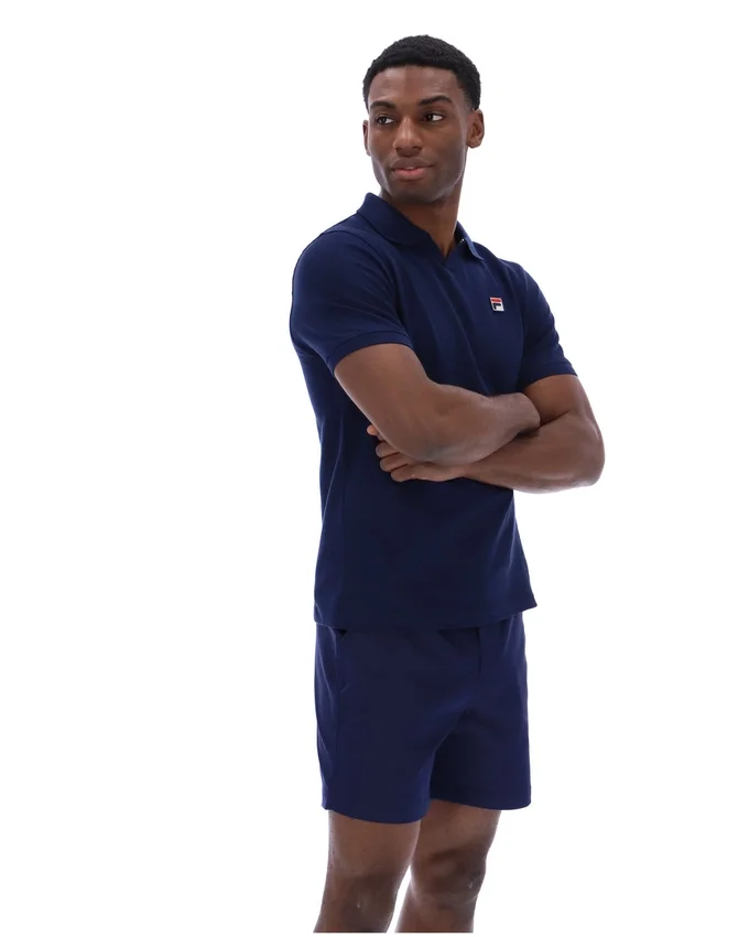 Polo Fila Tristiano Navy con texture