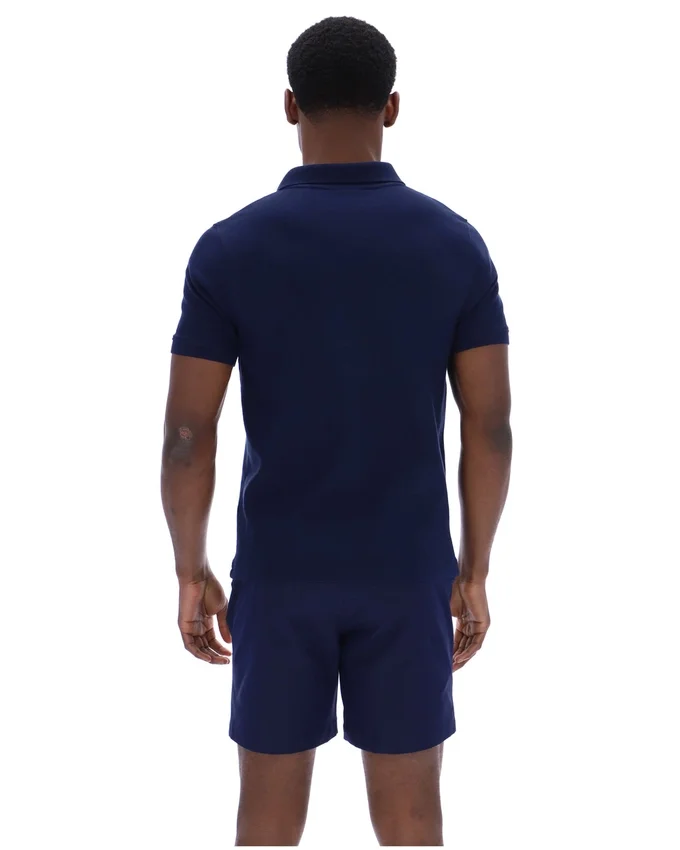 Polo Fila Tristiano Navy con texture