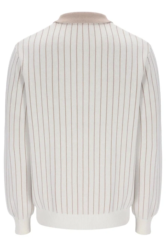 Polo in maglia a righe Gardenia Kobe