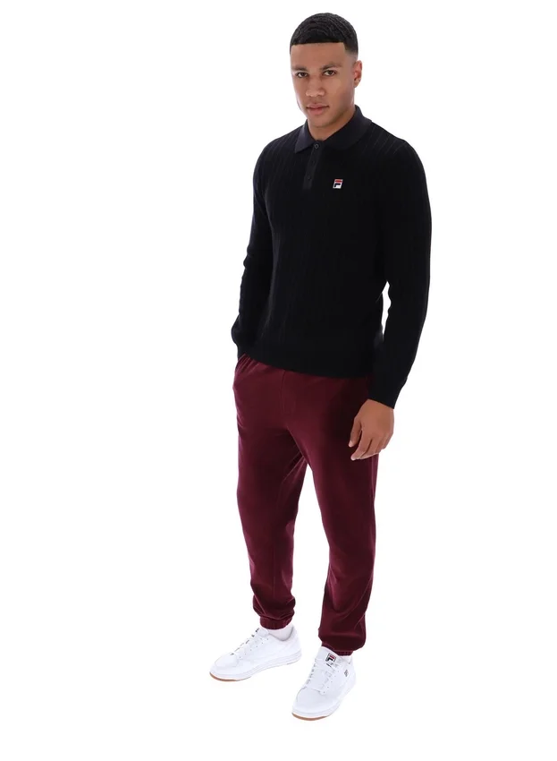 Polo in maglia a righe Kobe nera