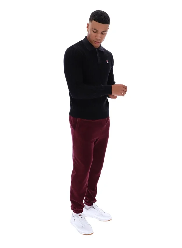 Polo in maglia a righe Kobe nera