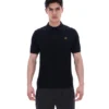 Polo in maglia Barns nera