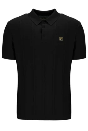 Polo in maglia Barns nera