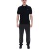 Polo in maglia Barns nera
