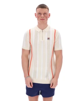 Polo in maglia patchwork all’uncinetto Giorgio di Tapioca