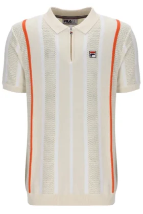 Polo in maglia patchwork all’uncinetto Giorgio di Tapioca