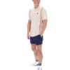 Polo in maglia patchwork all’uncinetto Giorgio di Tapioca