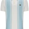 Polo in maglia stile Buddy Bowling blu sterling