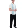 Polo in maglia stile Buddy Bowling blu sterling