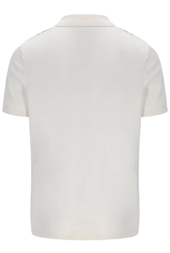 Polo in maglia stile Buddy Bowling blu sterling