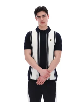 Polo in maglia stile Buddy Bowling nera