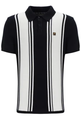 Polo in maglia stile Buddy Bowling nera