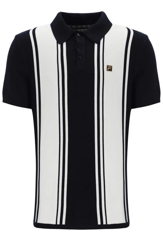 Polo in maglia stile Buddy Bowling nera