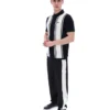 Polo in maglia stile Buddy Bowling nera
