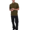 Polo in maglia testurizzata Sander verde oliva scuro