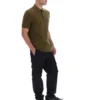 Polo in maglia testurizzata Sander verde oliva scuro