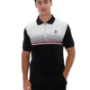 Polo in velluto Paco nera con zip