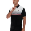 Polo in velluto Paco nera con zip