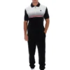 Polo in velluto Paco nera con zip