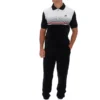 Polo in velluto Paco nera con zip