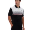 Polo in velluto Paco nera con zip