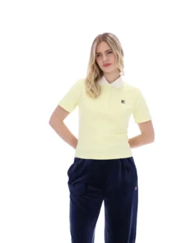 Polo Juno Fitted Iconic giallo cera