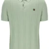 Polo lavorata a maglia Barns color schiuma di mare