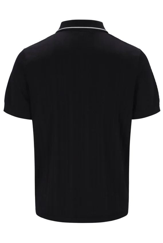 Polo nera Casa Cable Zip