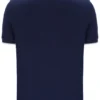 Polo Pablo a tre bottoni con bordi a costine in blu abbagliante e blu navy Fila