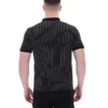 Polo Patton a righe jacquard nera
