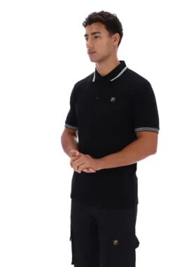 Polo Soren 2 nera con bordino