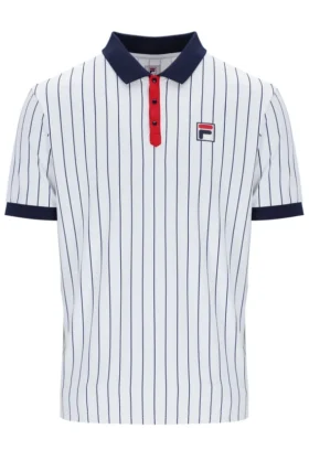 Polo Traditional Borg da uomo bianca