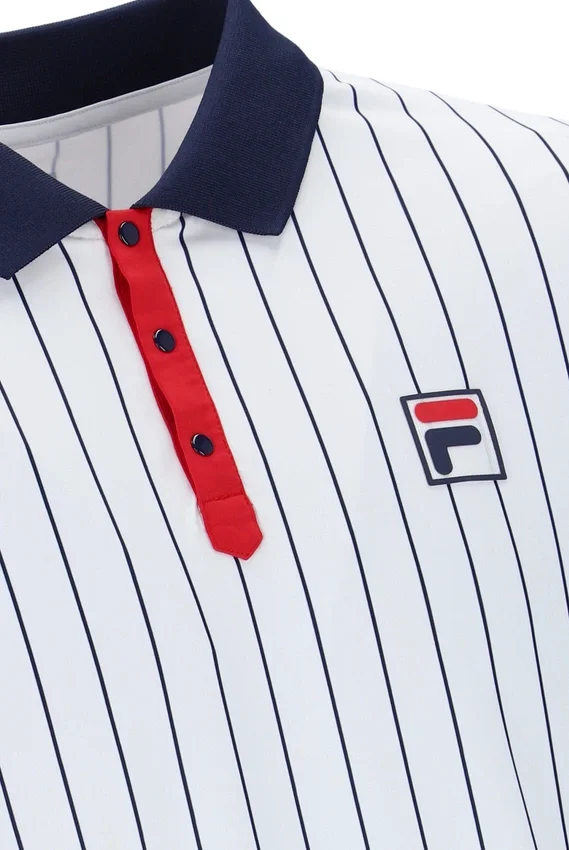 Polo Traditional Borg da uomo bianca