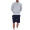 Ramy F-Box grigio melange con zip a 1/4 e polsini tinti in filo