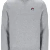 Ramy F-Box grigio melange con zip a 1/4 e polsini tinti in filo