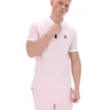 Rosa pallido Polo a righe BB1 Classic Vintage