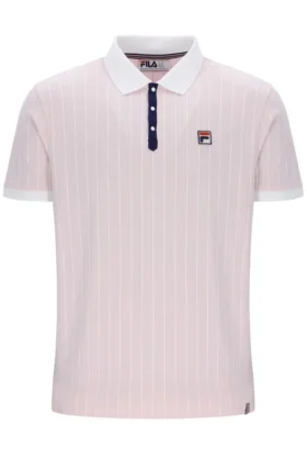 Rosa pallido Polo a righe BB1 Classic Vintage