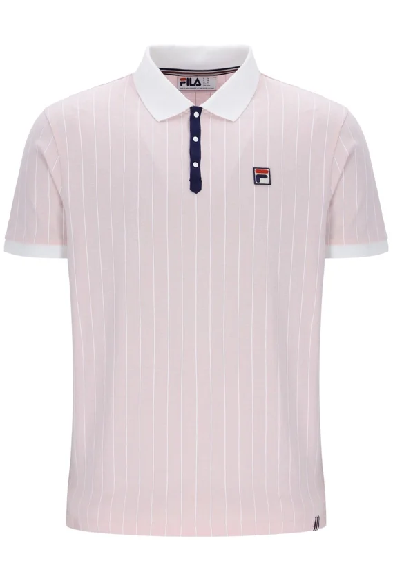 Rosa pallido Polo a righe BB1 Classic Vintage