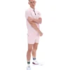 Rosa pallido Polo a righe BB1 Classic Vintage