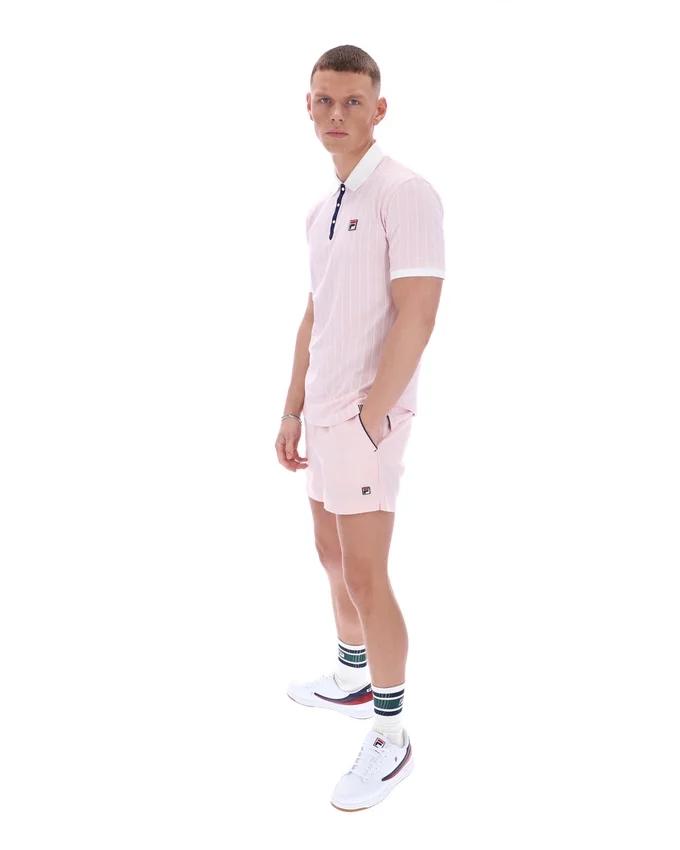 Rosa pallido Polo a righe BB1 Classic Vintage