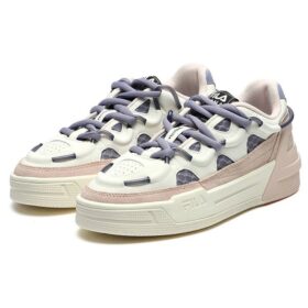 Salto Antiscivolo con Ammortizzazione, Scarpe Basse Retrò Rosa/Blu