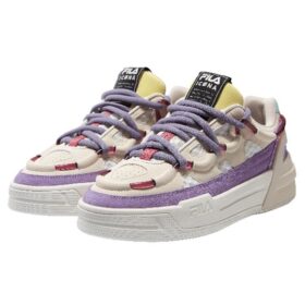 Salto Low-Top Bianco/Viola