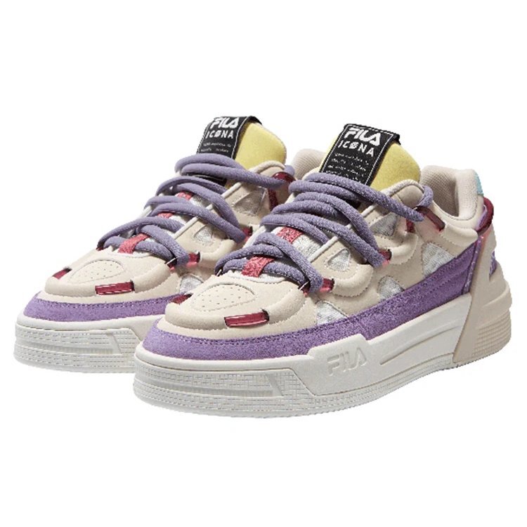 Salto Low-Top Bianco/Viola