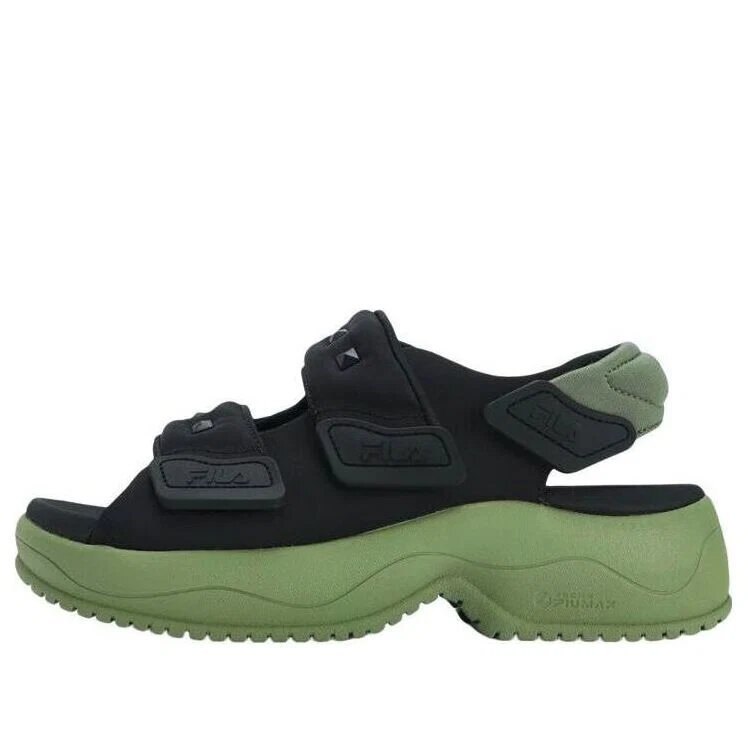Sandali Puff "Nero Verde"