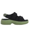 Sandali Puff "Nero Verde"