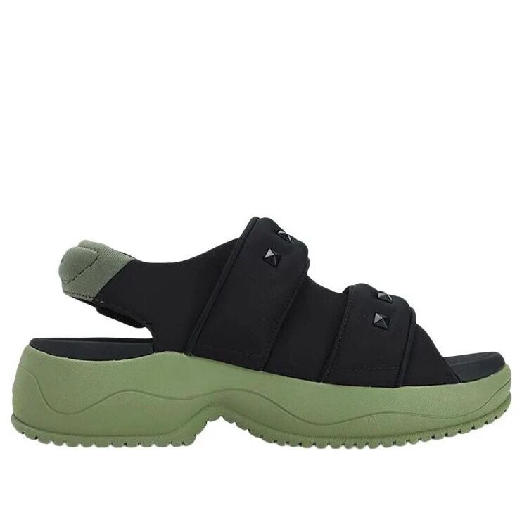 Sandali Puff "Nero Verde"